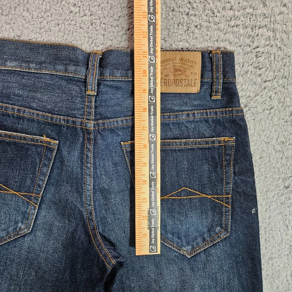 Aeropostale Jeans Women Size 27/28  Inseam= 28 Dark Wash Benton Original Bootcut